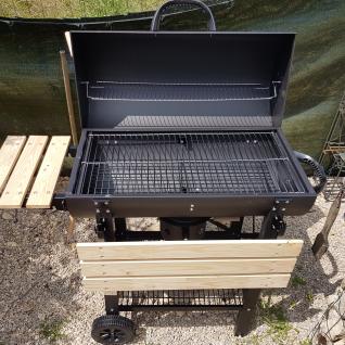 Barbecue Charbon De Bois Serge Noir Fumoir Smoker Americain